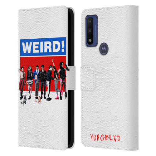 Yungblud Graphics Weird! Leather Book Wallet Case Cover For Motorola G Pure