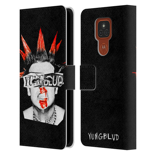 Yungblud Graphics Face Leather Book Wallet Case Cover For Motorola Moto E7 Plus