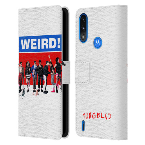 Yungblud Graphics Weird! Leather Book Wallet Case Cover For Motorola Moto E7 Power / Moto E7i Power