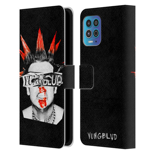 Yungblud Graphics Face Leather Book Wallet Case Cover For Motorola Moto G100