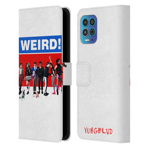 Yungblud Graphics Weird! Leather Book Wallet Case Cover For Motorola Moto G100