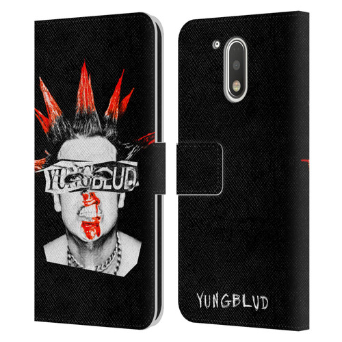 Yungblud Graphics Face Leather Book Wallet Case Cover For Motorola Moto G41