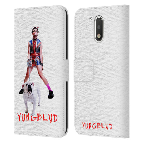 Yungblud Graphics Strawberry Lipstick Leather Book Wallet Case Cover For Motorola Moto G41