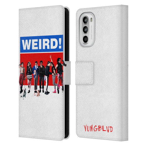 Yungblud Graphics Weird! Leather Book Wallet Case Cover For Motorola Moto G52
