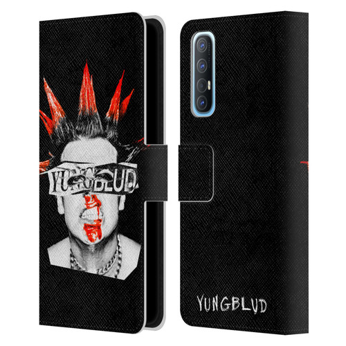Yungblud Graphics Face Leather Book Wallet Case Cover For OPPO Find X2 Neo 5G