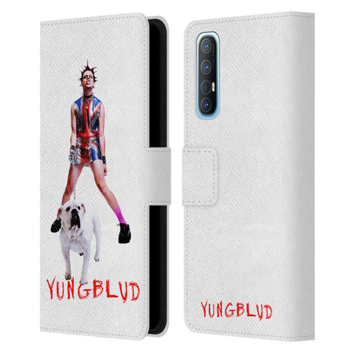 Yungblud Graphics Strawberry Lipstick Leather Book Wallet Case Cover For OPPO Find X2 Neo 5G