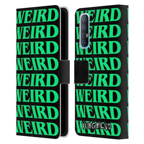Yungblud Graphics Weird! Text Leather Book Wallet Case Cover For OPPO Find X2 Neo 5G