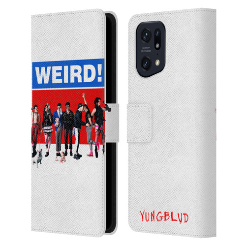Yungblud Graphics Weird! Leather Book Wallet Case Cover For OPPO Find X5