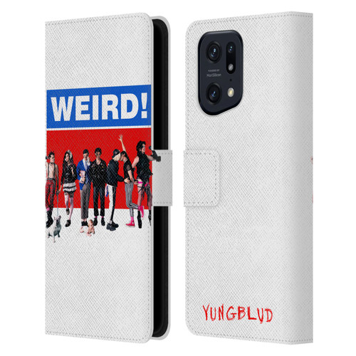 Yungblud Graphics Weird! Leather Book Wallet Case Cover For OPPO Find X5 Pro