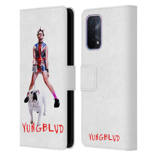 Yungblud Graphics Strawberry Lipstick Leather Book Wallet Case Cover For OPPO A54 5G