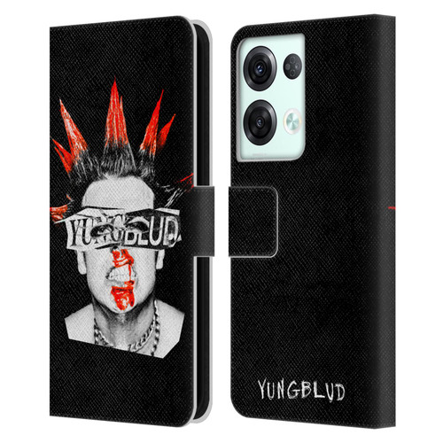 Yungblud Graphics Face Leather Book Wallet Case Cover For OPPO Reno8 Pro