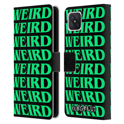 Yungblud Graphics Weird! Text Leather Book Wallet Case Cover For OPPO Reno4 Z 5G