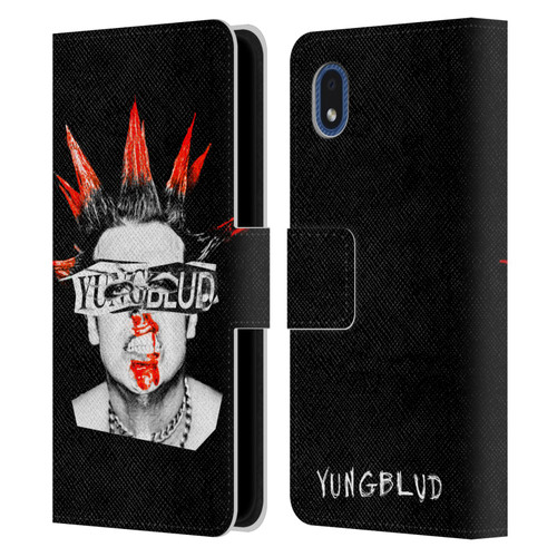 Yungblud Graphics Face Leather Book Wallet Case Cover For Samsung Galaxy A01 Core (2020)