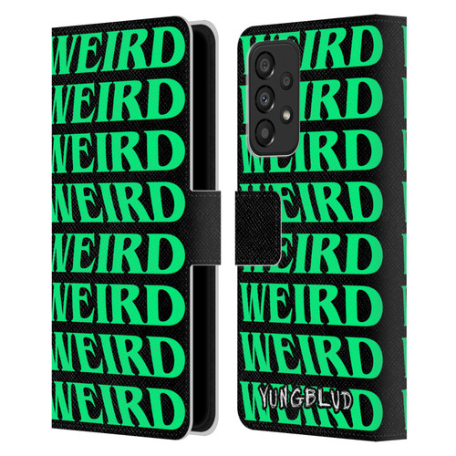 Yungblud Graphics Weird! Text Leather Book Wallet Case Cover For Samsung Galaxy A33 5G (2022)