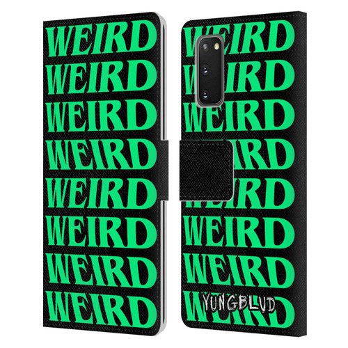 Yungblud Graphics Weird! Text Leather Book Wallet Case Cover For Samsung Galaxy S20 / S20 5G