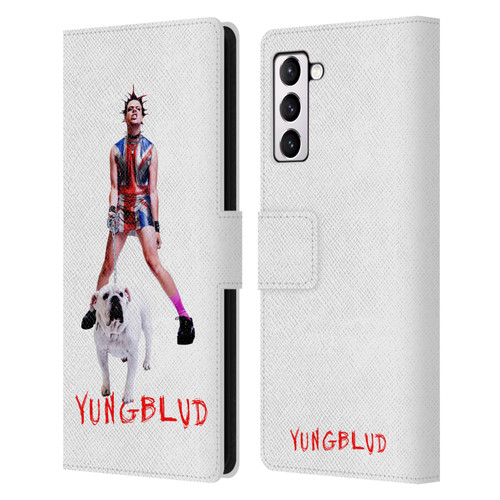 Yungblud Graphics Strawberry Lipstick Leather Book Wallet Case Cover For Samsung Galaxy S21+ 5G