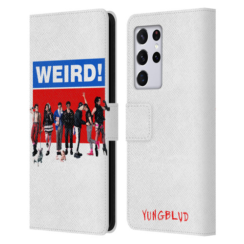 Yungblud Graphics Weird! Leather Book Wallet Case Cover For Samsung Galaxy S21 Ultra 5G