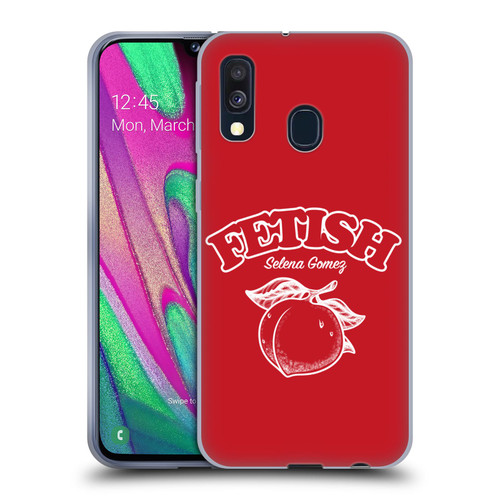 Selena Gomez Key Art Fetish Peach Mono Soft Gel Case for Samsung Galaxy A40 (2019)