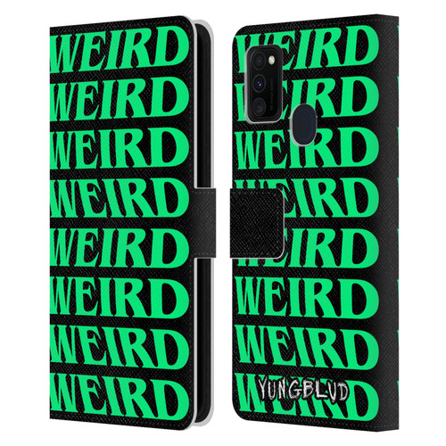 Yungblud Graphics Weird! Text Leather Book Wallet Case Cover For Samsung Galaxy M30s (2019)/M21 (2020)