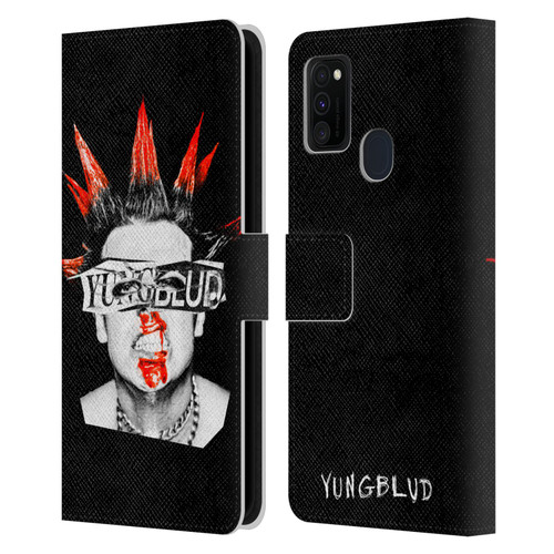 Yungblud Graphics Face Leather Book Wallet Case Cover For Samsung Galaxy M30s (2019)/M21 (2020)
