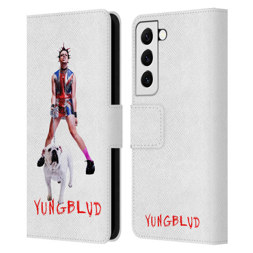 Yungblud Graphics Strawberry Lipstick Leather Book Wallet Case Cover For Samsung Galaxy S22 5G