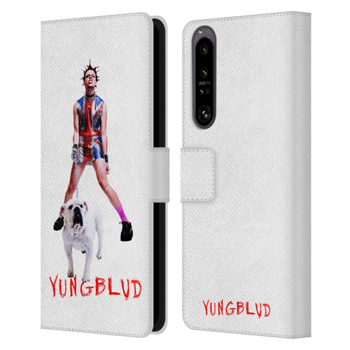 Yungblud Graphics Strawberry Lipstick Leather Book Wallet Case Cover For Sony Xperia 1 IV