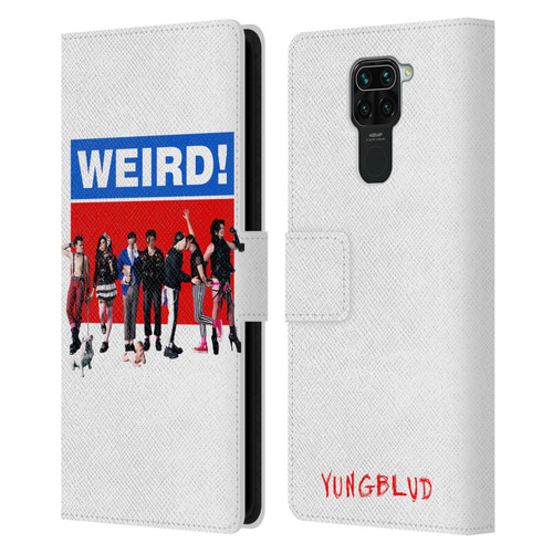 Yungblud Graphics Weird! Leather Book Wallet Case Cover For Xiaomi Redmi Note 9 / Redmi 10X 4G