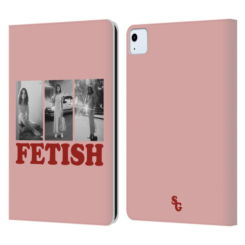 Selena Gomez Fetish Black & White Album Photos Leather Book Wallet Case Cover For Apple iPad Air 2020 / 2022