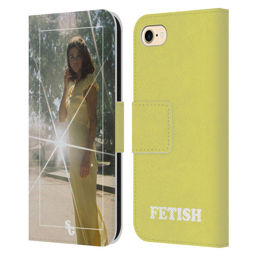 Selena Gomez Fetish Nightgown Yellow Leather Book Wallet Case Cover For Apple iPhone 7 / 8 / SE 2020 & 2022