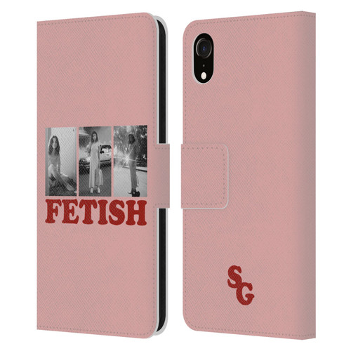 Selena Gomez Fetish Black & White Album Photos Leather Book Wallet Case Cover For Apple iPhone XR