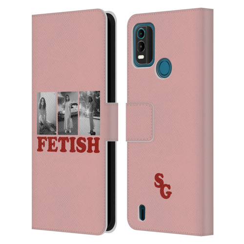 Selena Gomez Fetish Black & White Album Photos Leather Book Wallet Case Cover For Nokia G11 Plus