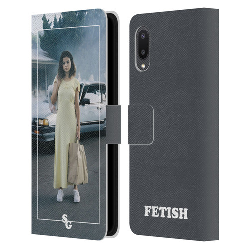 Selena Gomez Fetish Album Cover Leather Book Wallet Case Cover For Samsung Galaxy A02/M02 (2021)