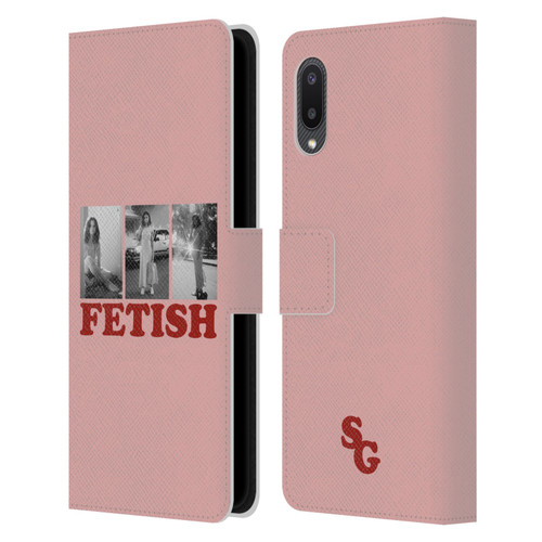 Selena Gomez Fetish Black & White Album Photos Leather Book Wallet Case Cover For Samsung Galaxy A02/M02 (2021)