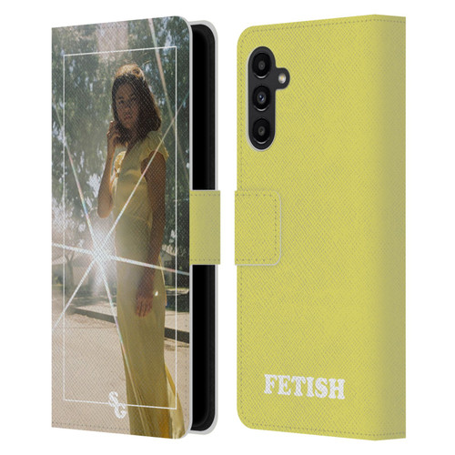 Selena Gomez Fetish Nightgown Yellow Leather Book Wallet Case Cover For Samsung Galaxy A13 5G (2021)
