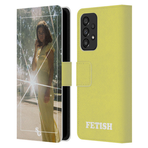 Selena Gomez Fetish Nightgown Yellow Leather Book Wallet Case Cover For Samsung Galaxy A33 5G (2022)