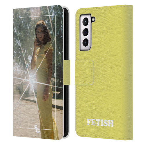 Selena Gomez Fetish Nightgown Yellow Leather Book Wallet Case Cover For Samsung Galaxy S21 5G
