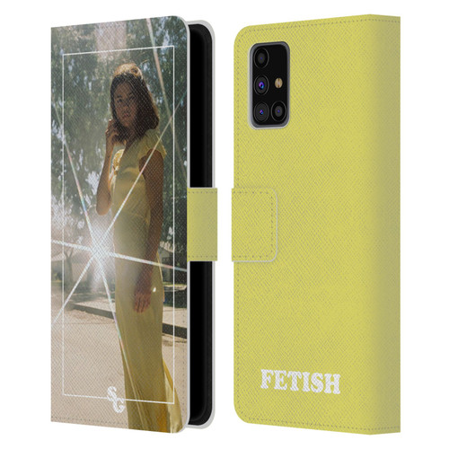 Selena Gomez Fetish Nightgown Yellow Leather Book Wallet Case Cover For Samsung Galaxy M31s (2020)