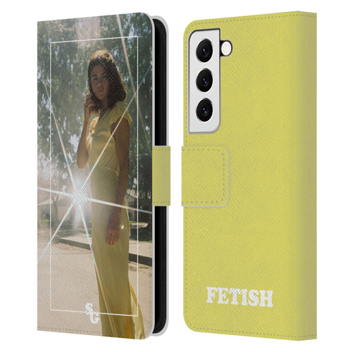 Selena Gomez Fetish Nightgown Yellow Leather Book Wallet Case Cover For Samsung Galaxy S22 5G