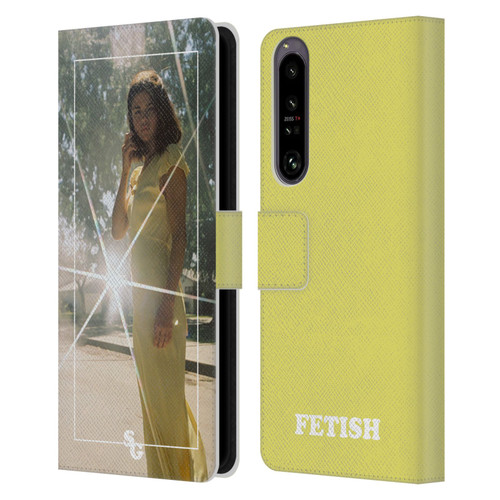Selena Gomez Fetish Nightgown Yellow Leather Book Wallet Case Cover For Sony Xperia 1 IV