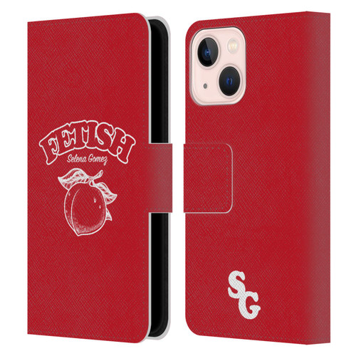 Selena Gomez Key Art Fetish Peach Mono Leather Book Wallet Case Cover For Apple iPhone 13 Mini