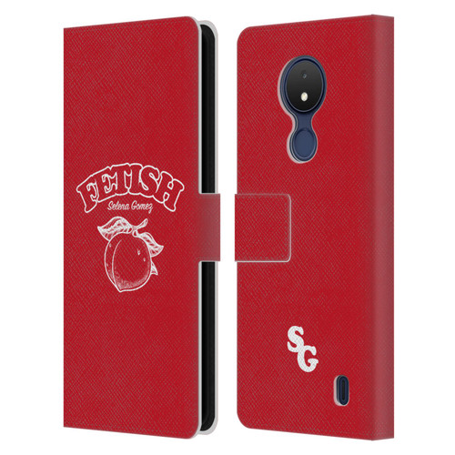 Selena Gomez Key Art Fetish Peach Mono Leather Book Wallet Case Cover For Nokia C21