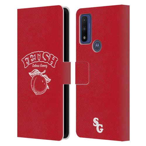 Selena Gomez Key Art Fetish Peach Mono Leather Book Wallet Case Cover For Motorola G Pure
