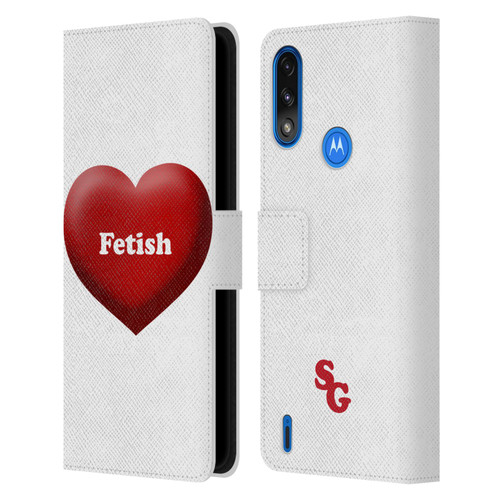 Selena Gomez Key Art Fetish Heart Leather Book Wallet Case Cover For Motorola Moto E7 Power / Moto E7i Power