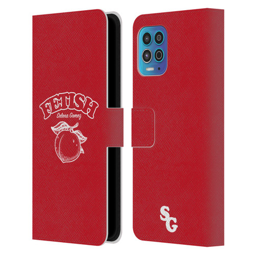 Selena Gomez Key Art Fetish Peach Mono Leather Book Wallet Case Cover For Motorola Moto G100