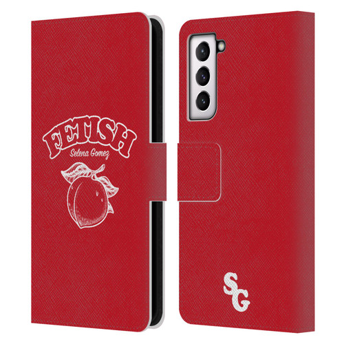 Selena Gomez Key Art Fetish Peach Mono Leather Book Wallet Case Cover For Samsung Galaxy S21 5G