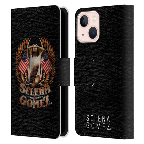 Selena Gomez Revival Biker Fashion Leather Book Wallet Case Cover For Apple iPhone 13 Mini