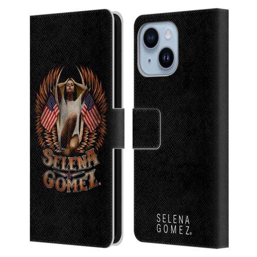 Selena Gomez Revival Biker Fashion Leather Book Wallet Case Cover For Apple iPhone 14 Plus