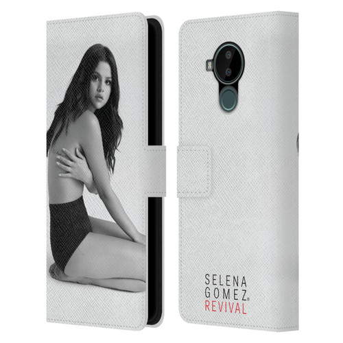 Selena Gomez Revival Side Cover Art Leather Book Wallet Case Cover For Nokia C30