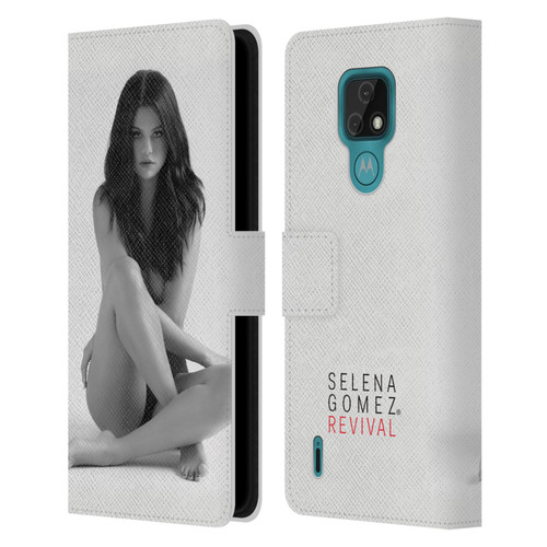 Selena Gomez Revival Front Cover Art Leather Book Wallet Case Cover For Motorola Moto E7