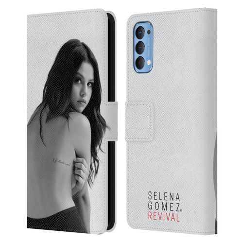 Selena Gomez Revival Back Cover Art Leather Book Wallet Case Cover For OPPO Reno 4 5G